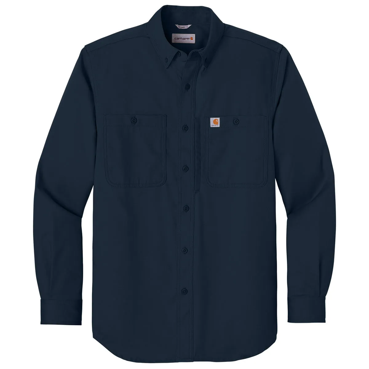 Carhartt Men's Navy Rugged Professional Series Long Sleeve Shirt sold by Merchology