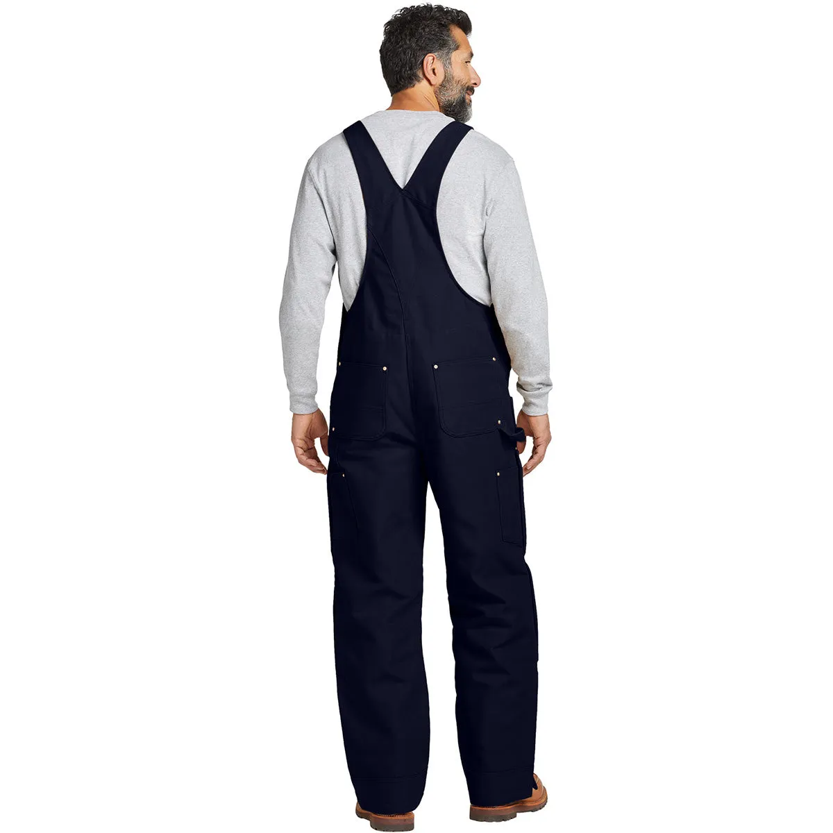 Carhartt Unisex Dark Navy Firm Duck Insulated Bib Overalls sold by Merchology product image thumbnail 4