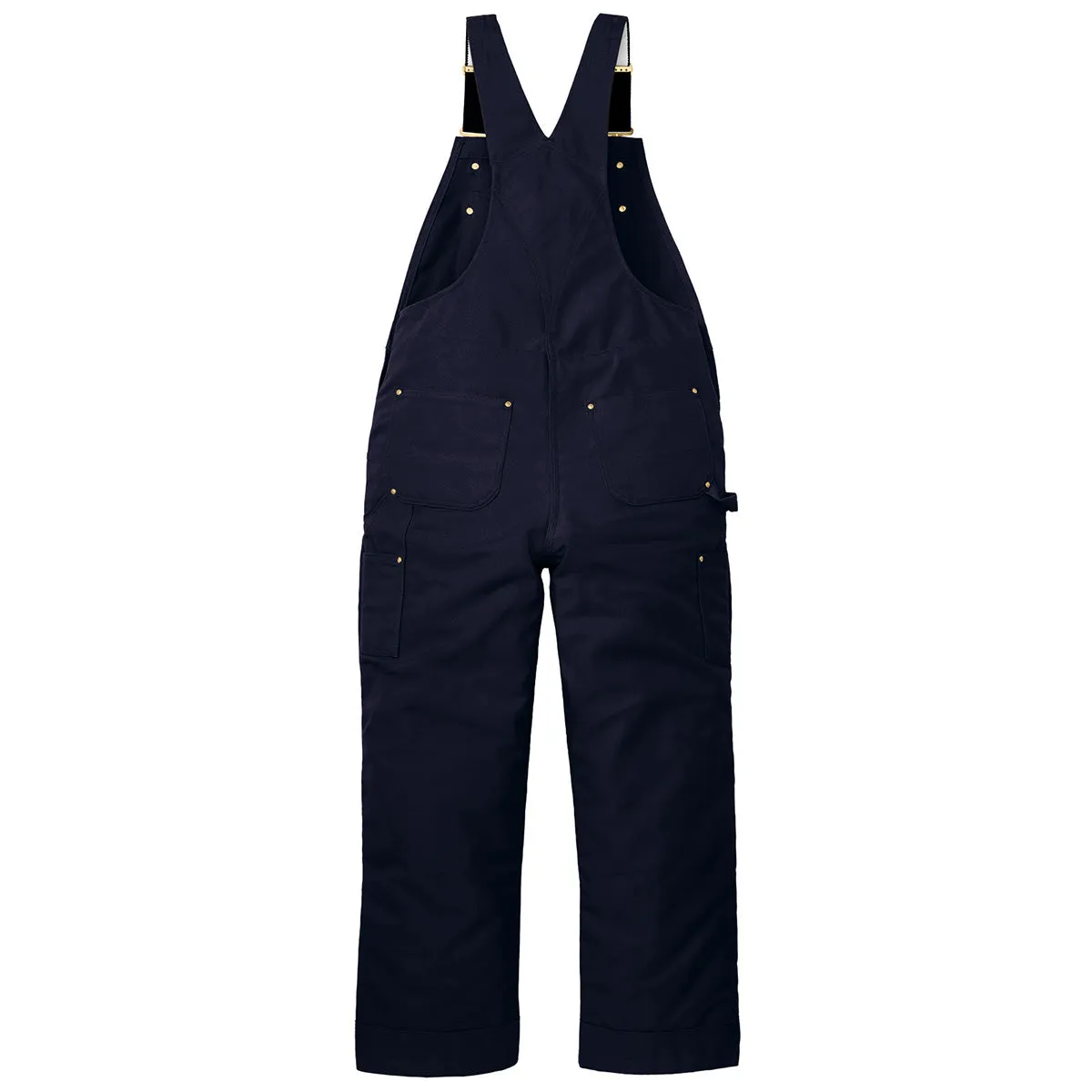 Carhartt Unisex Dark Navy Firm Duck Insulated Bib Overalls sold by Merchology