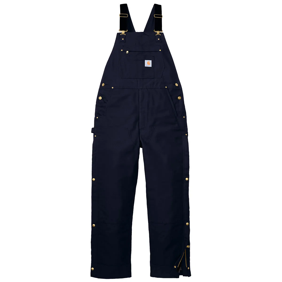 Carhartt Unisex Dark Navy Firm Duck Insulated Bib Overalls sold by Merchology product image thumbnail 2