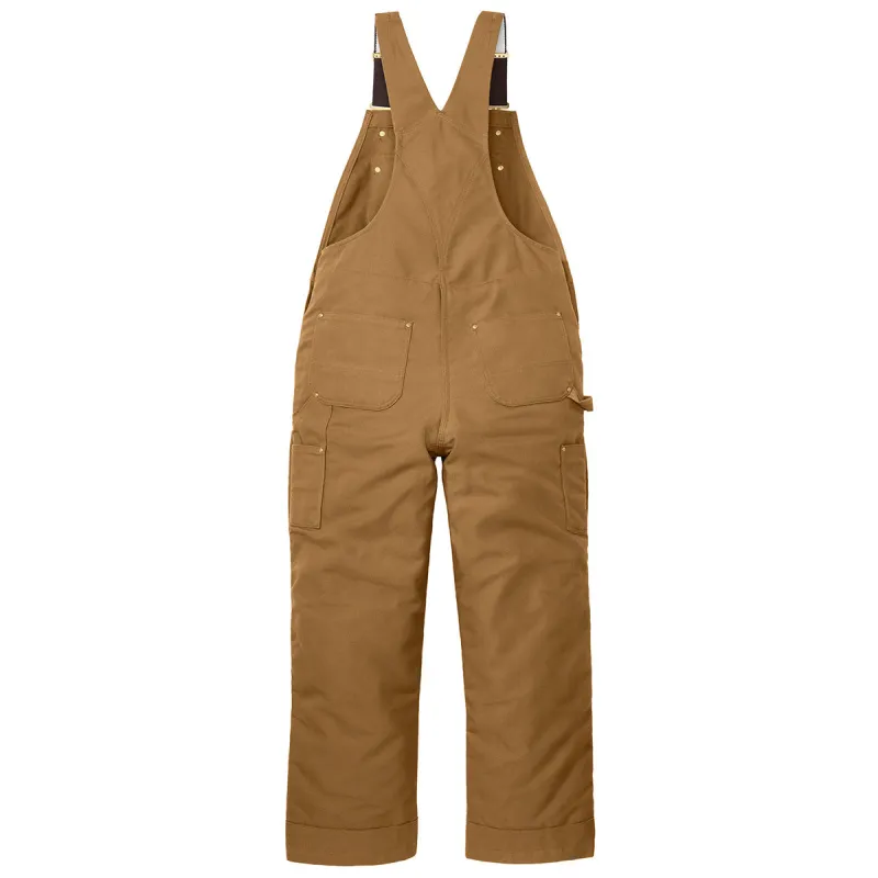 Carhartt Unisex Carhartt Brown Firm Duck Insulated Bib Overalls made by Carhartt