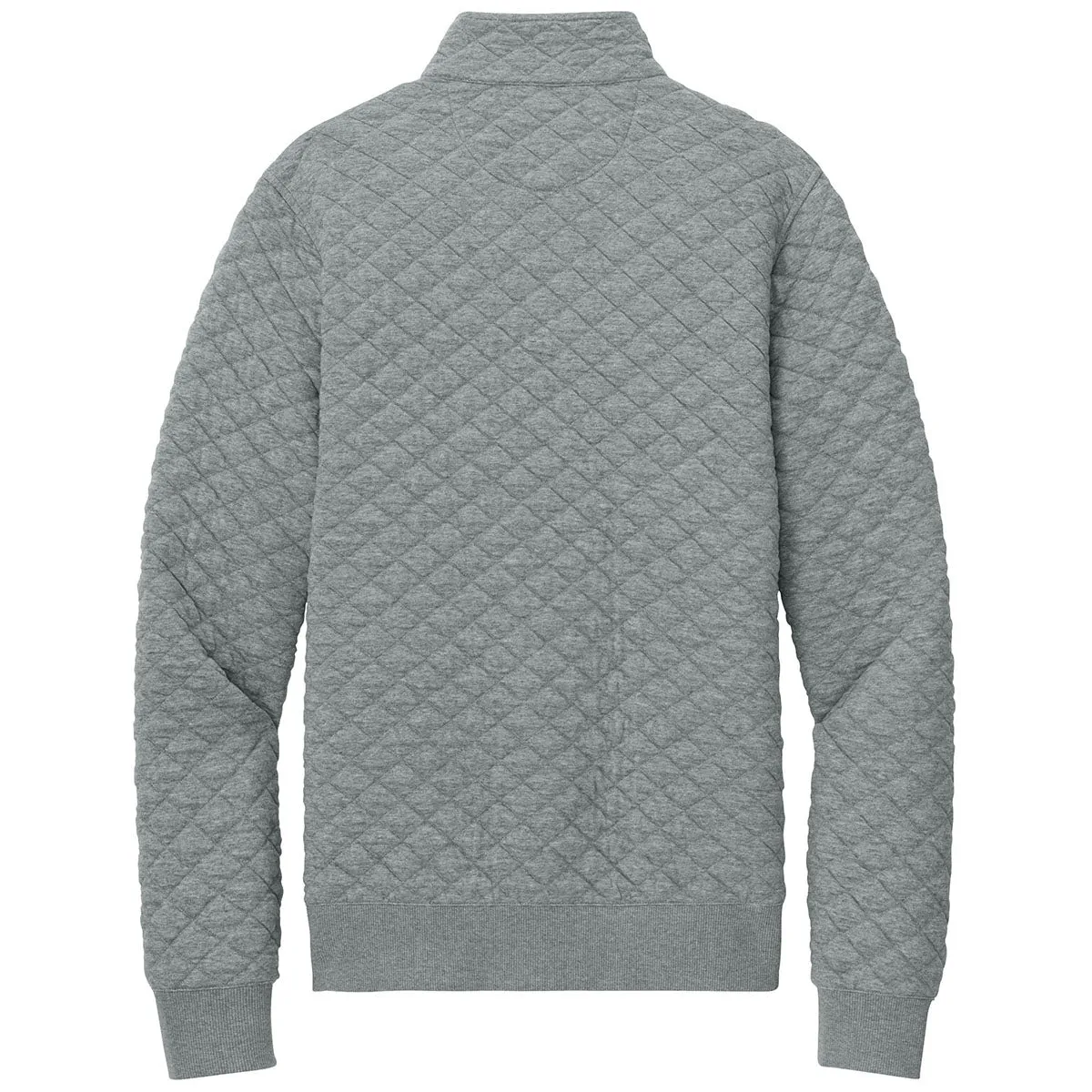 Brooks Brothers Men's Light Shadow Grey Heather Diamond Quilt 1/4-Zip sold by Merchology product image thumbnail 2