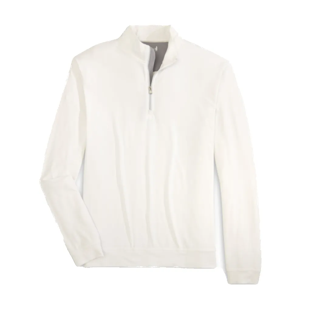 Johnnie-O Men's White Motion Quarter Zip sold by Merchology