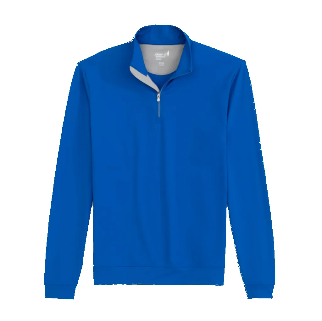Johnnie-O Men's Palisades Blue Motion Quarter Zip sold by Merchology