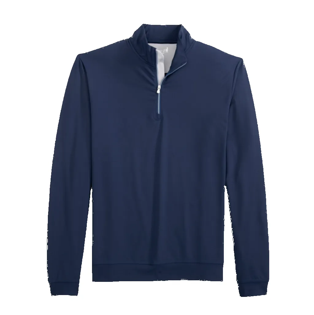 Johnnie-O Men's Navy Motion Quarter Zip sold by Merchology