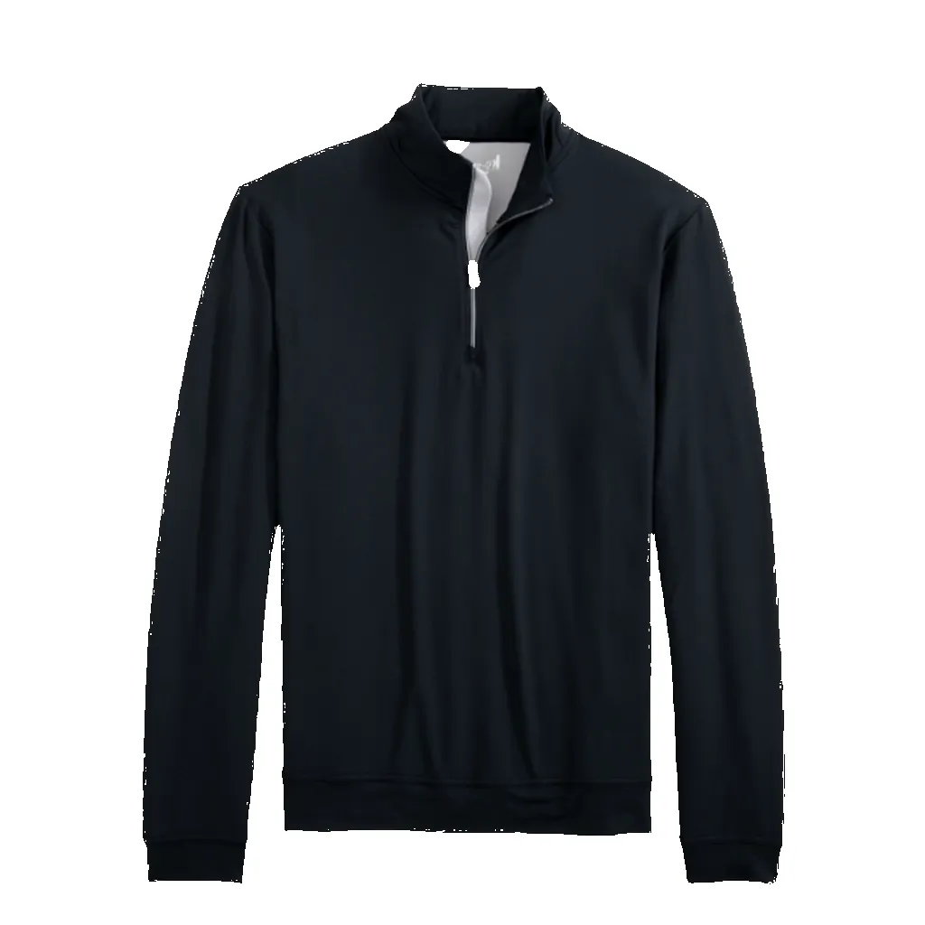 Johnnie-O Men's Black Motion Quarter Zip sold by Merchology