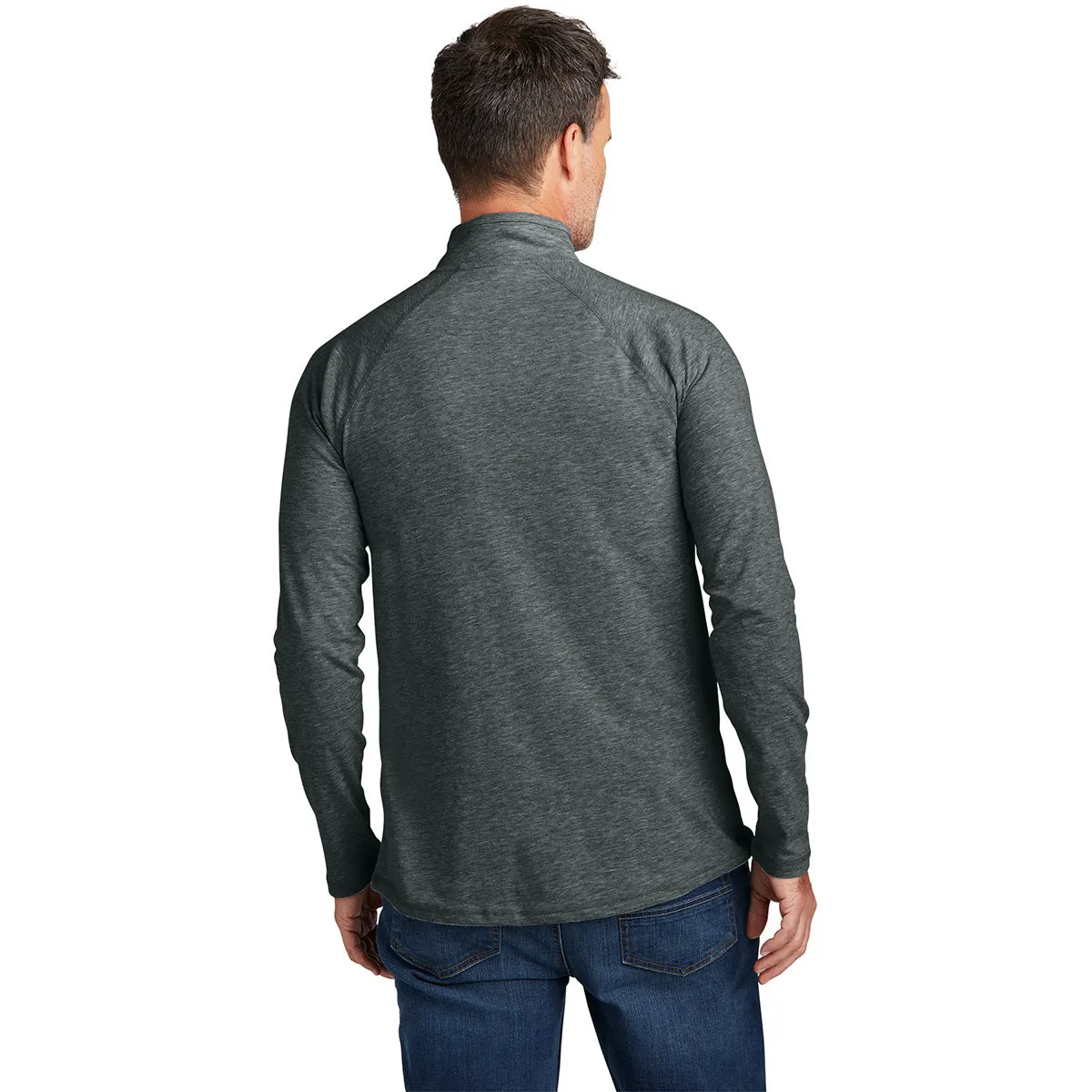 Carhartt Men's Carbon Heather Force 1/4-Zip Long Sleeve T-Shirt sold by Merchology product image thumbnail 4