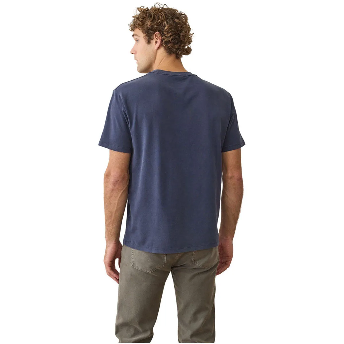 Marine Layer Men's Mood Indigo Luxe 250 Tee sold by Merchology product image thumbnail 3