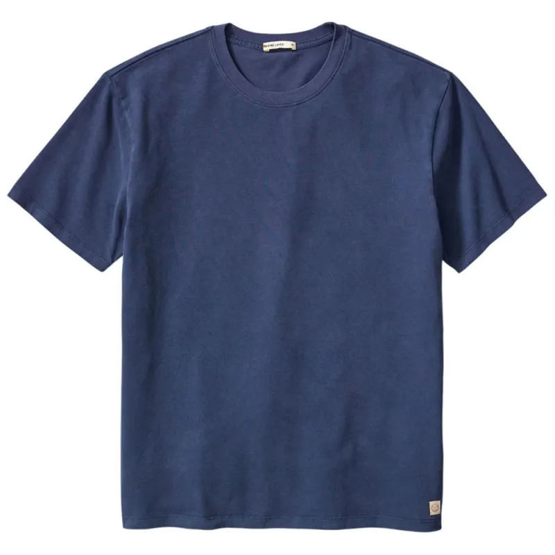 Marine Layer Men's Mood Indigo Luxe 250 Tee made by Marine Layer