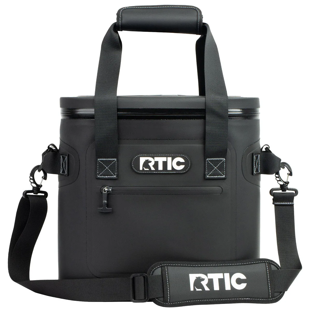 RTIC Black 20 Can Ultra-Tough Soft Cooler sold by Merchology