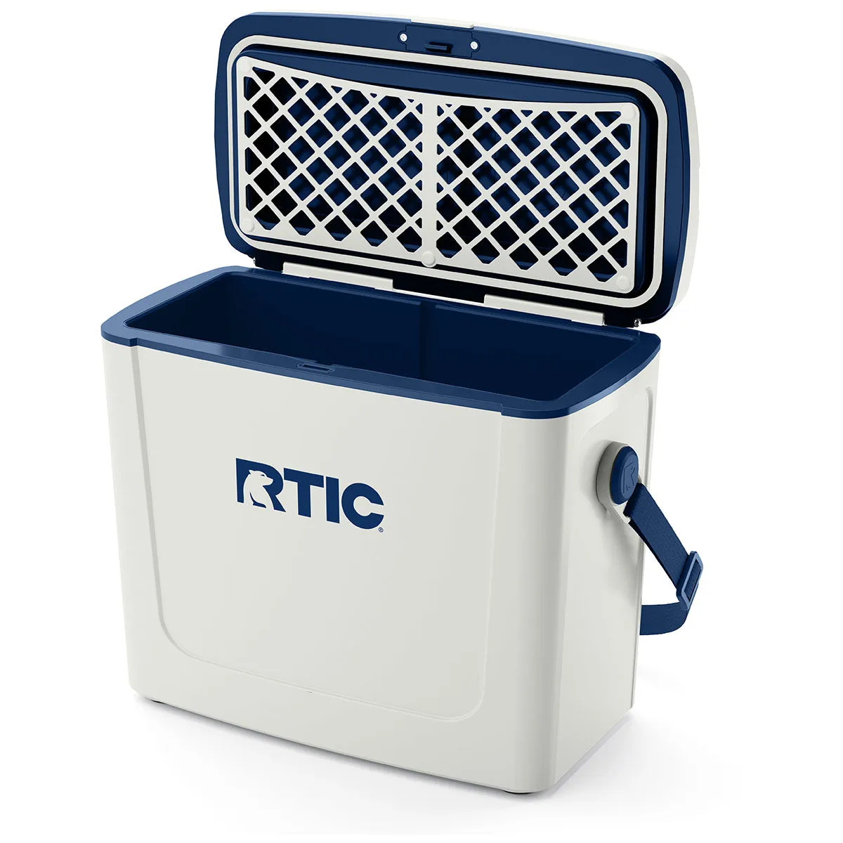 RTIC Cool Grey & Navy 16 QT Road Trip Cooler sold by Merchology product image thumbnail 3