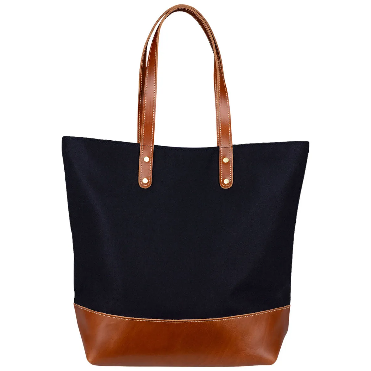 Heritage Gear Navy/Tan Wool Tote sold by Merchology product image thumbnail 2