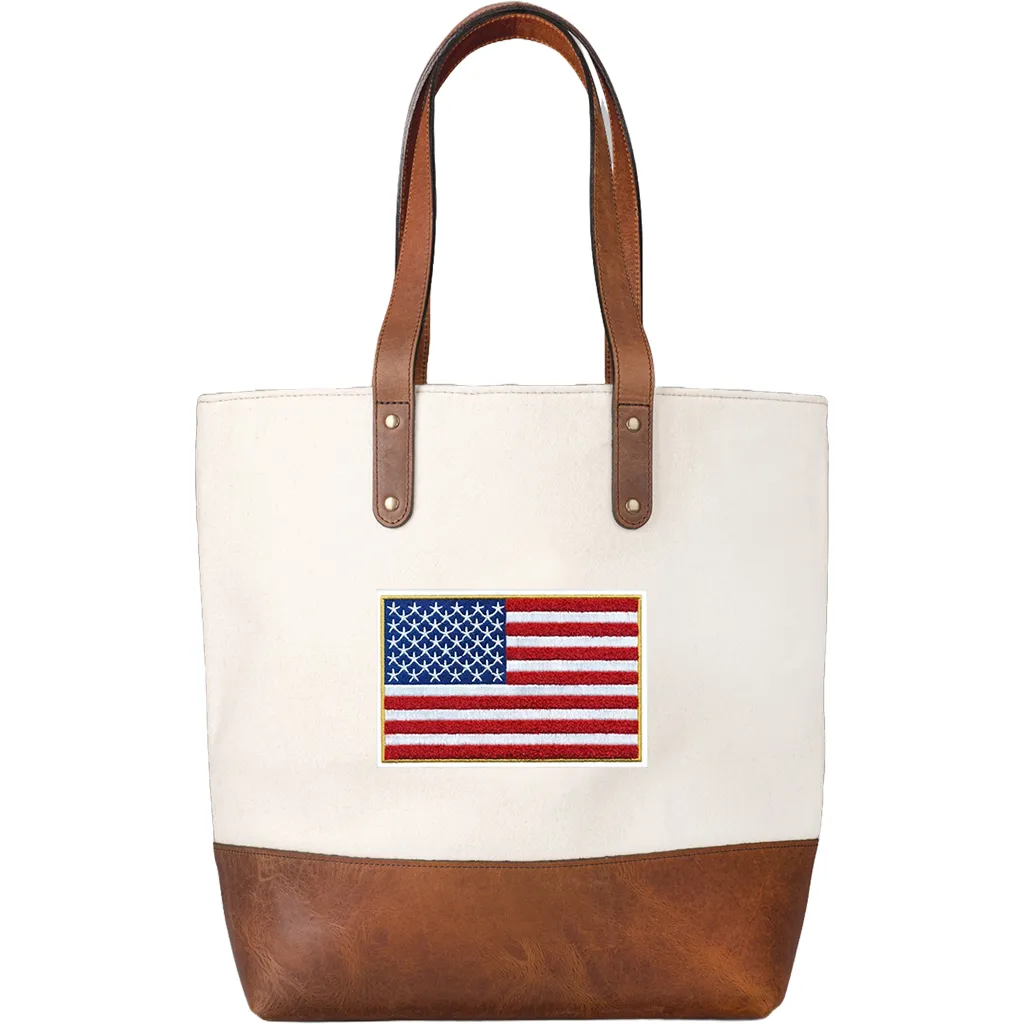 Heritage Gear Cream/Tan Wool Tote sold by Merchology