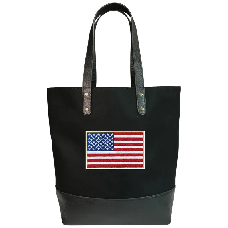 Heritage Gear Black/Black Wool Tote made by Merchology