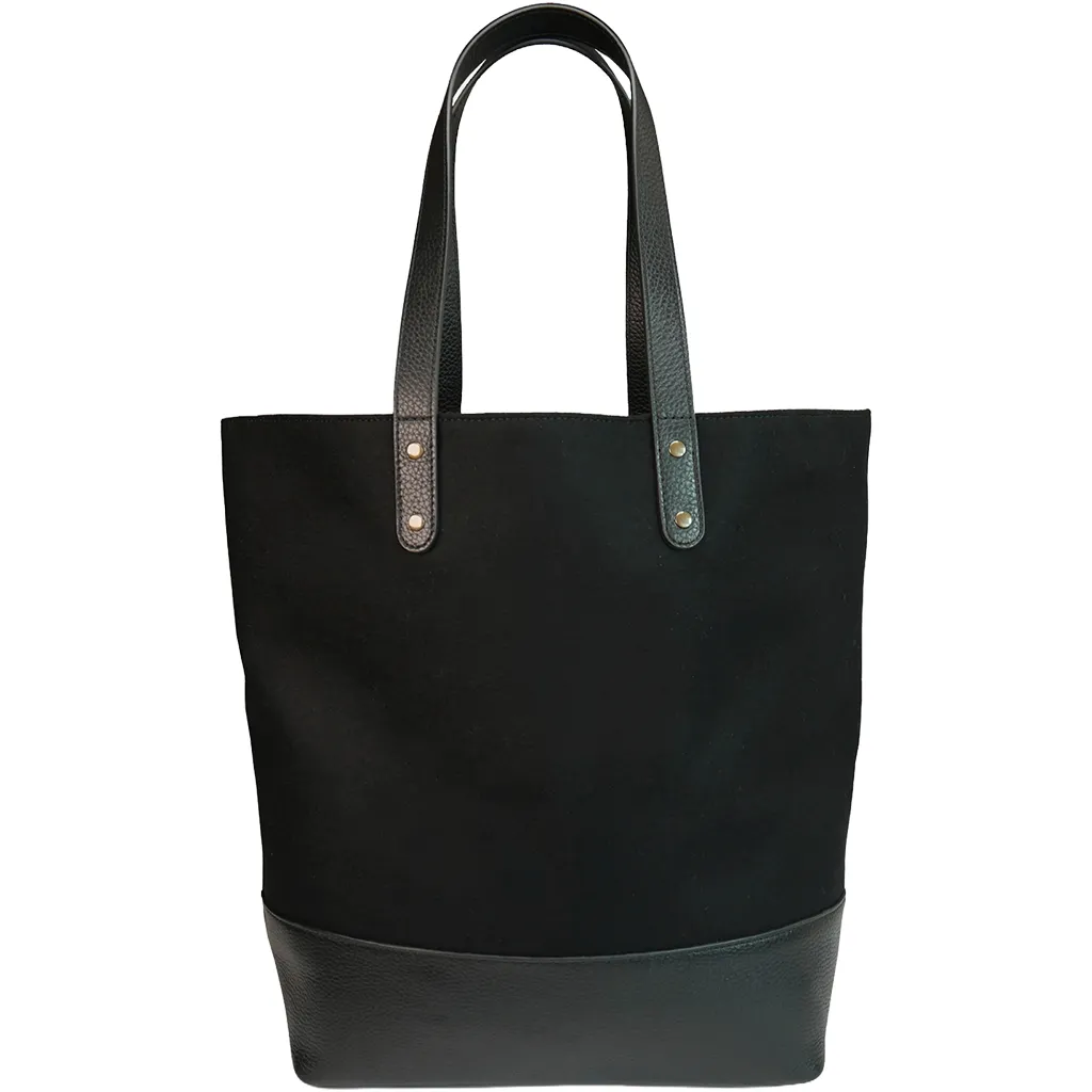 Heritage Gear Black/Black Wool Tote sold by Merchology product image thumbnail 2