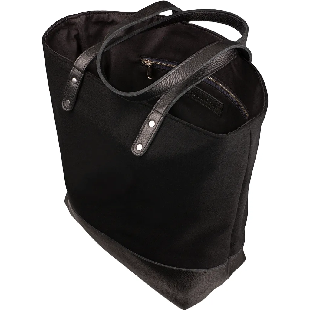 Heritage Gear Black/Black Wool Tote sold by Merchology product image thumbnail 3