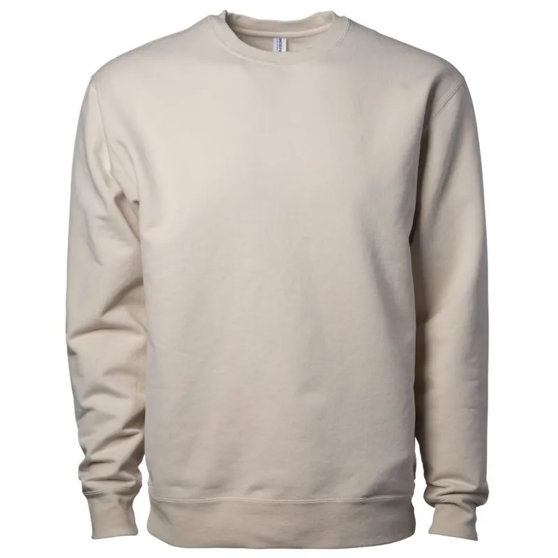Independent Trading Co. Unisex Ivory Lux Heavyweight Modal Crewneck Sweatshirt made by Merchology