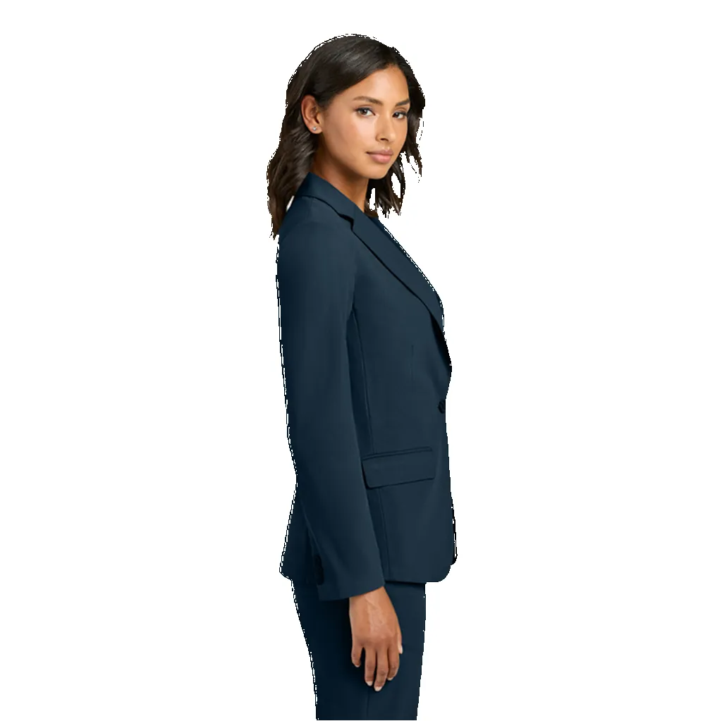 Mercer+Mettle Women’s Night Navy Capital Tech Blazer sold by Merchology product image thumbnail 4