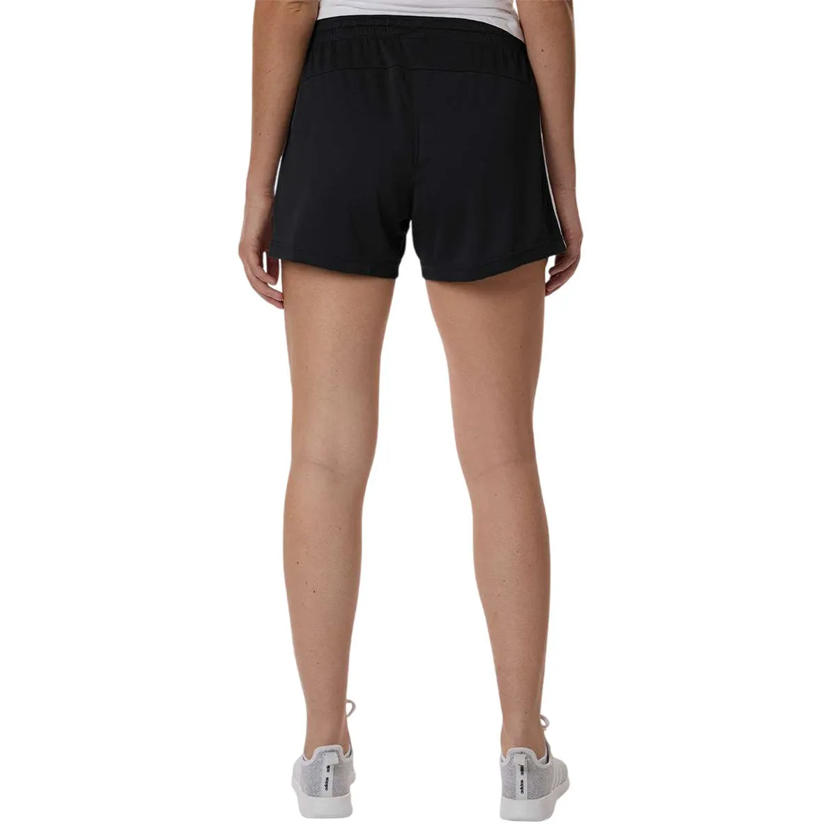 Adidas Women's Black/White 3-Stripes 3" Shorts sold by Merchology product image thumbnail 4