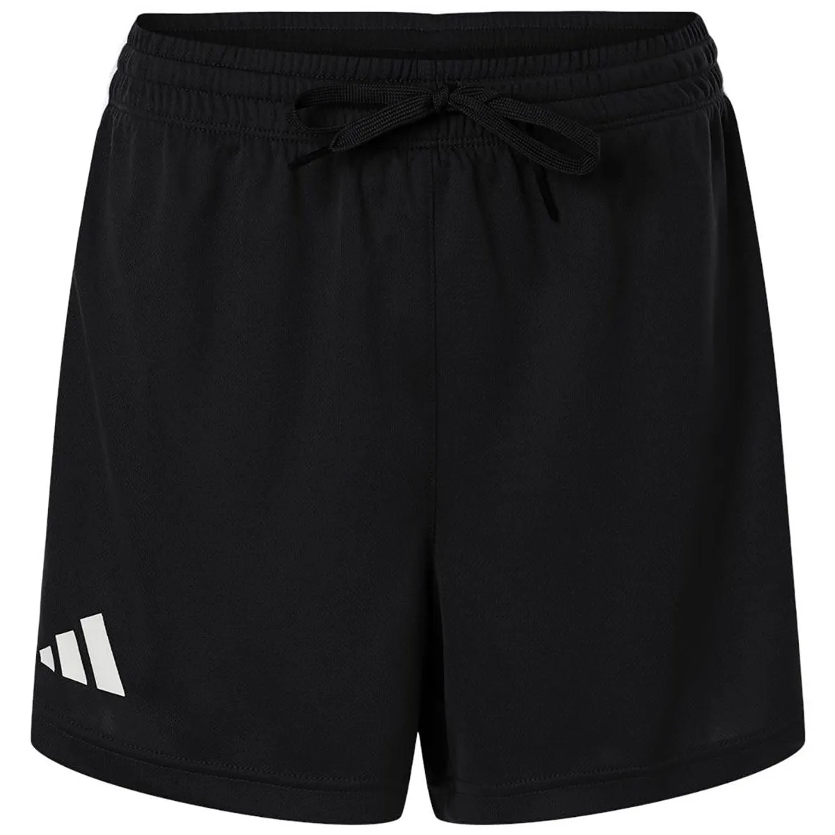 Adidas Women's Black/White 3-Stripes 3" Shorts sold by Merchology