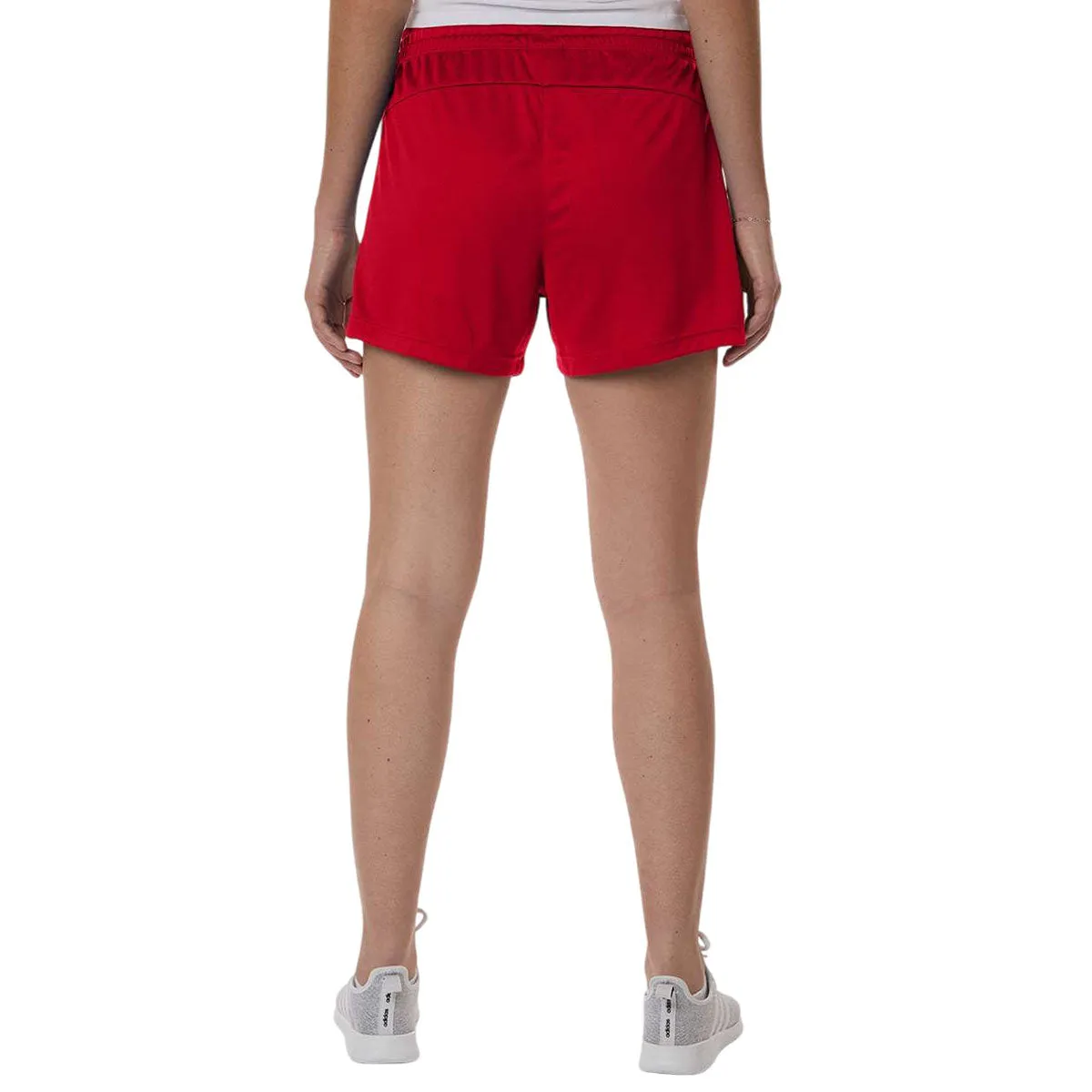 Adidas Women's Team Power Red/White 3-Stripes 3" Shorts sold by Merchology product image thumbnail 4