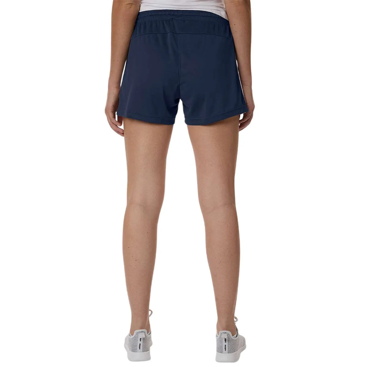 Adidas Women's Team Navy Blue/White 3-Stripes 3" Shorts sold by Merchology product image thumbnail 4