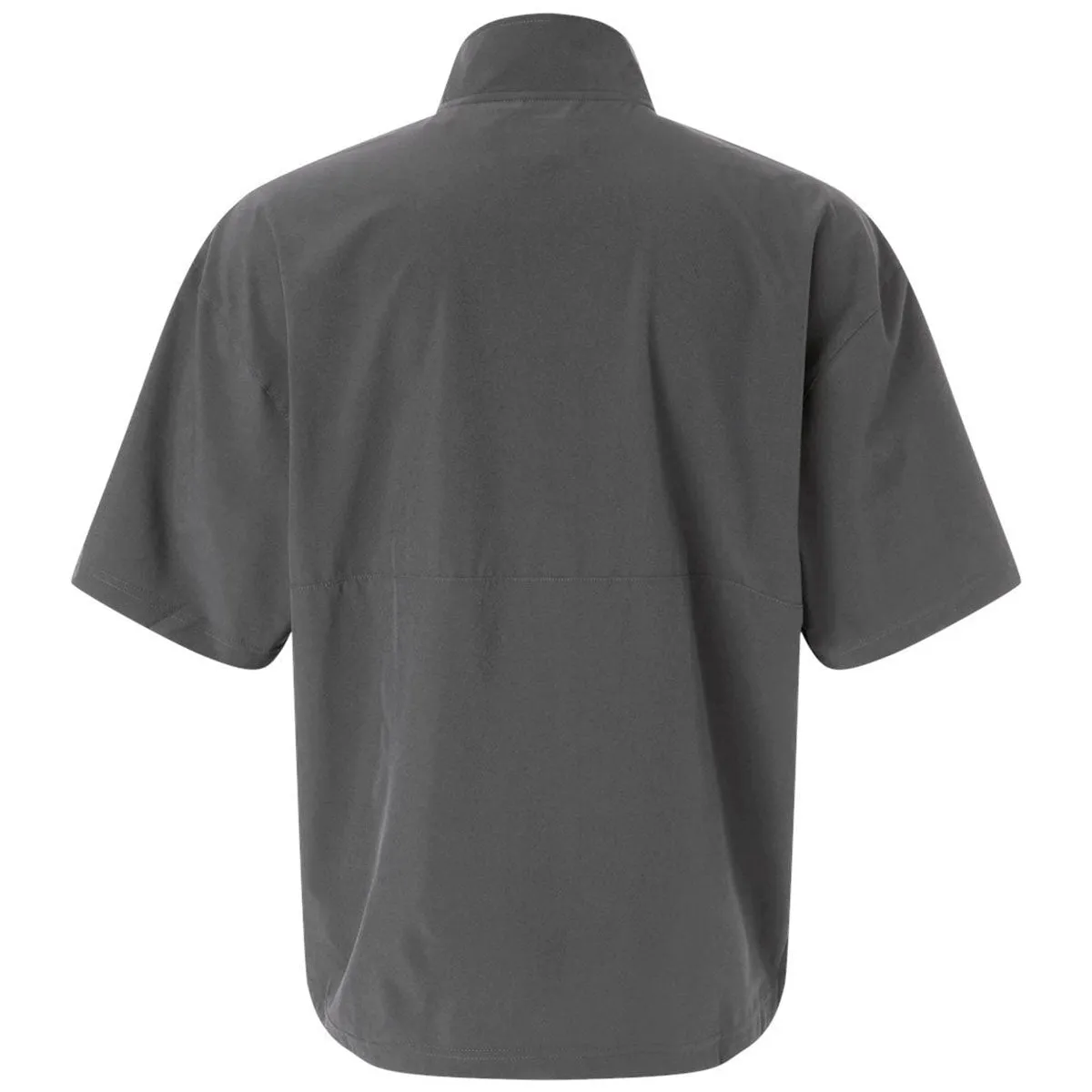 Adidas Men's Team Grey Four/ White Short Sleeve Quarter-Zip Pullover sold by Merchology product image thumbnail 2
