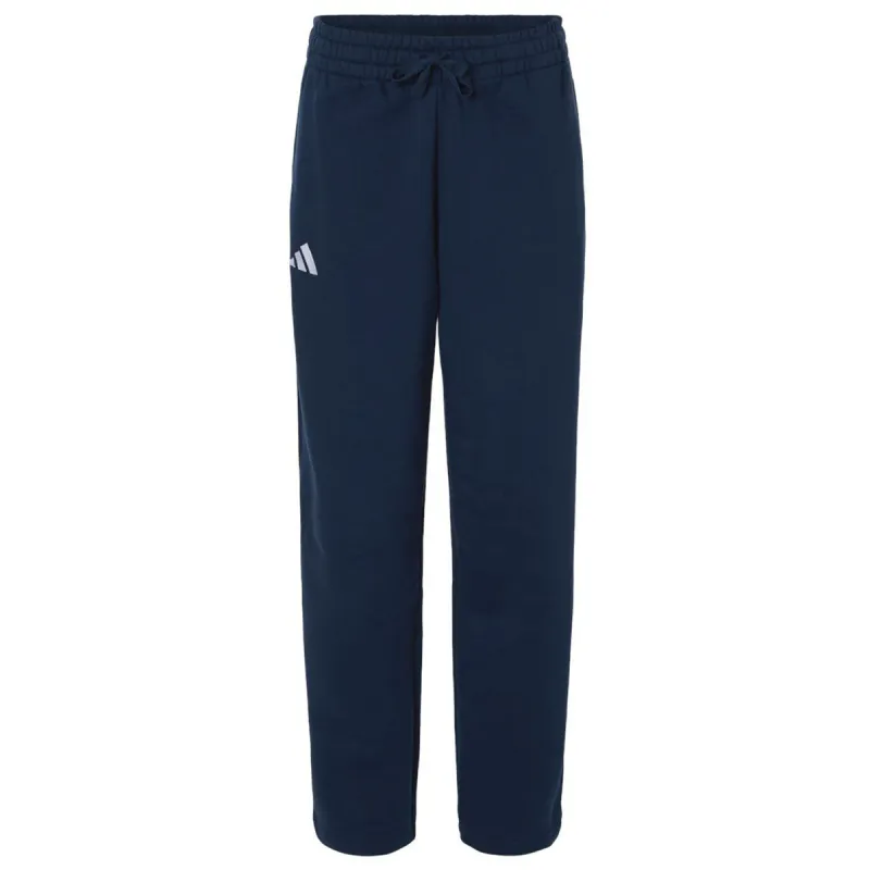 Adidas Women's Team Navy Blue/White Fleece Sweatpants made by Adidas
