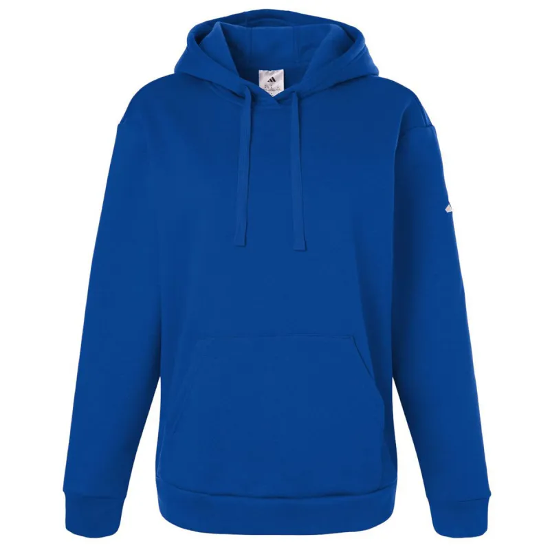 Adidas Women's Team Royal Blue/White Fleece Hooded Sweatshirt made by Adidas