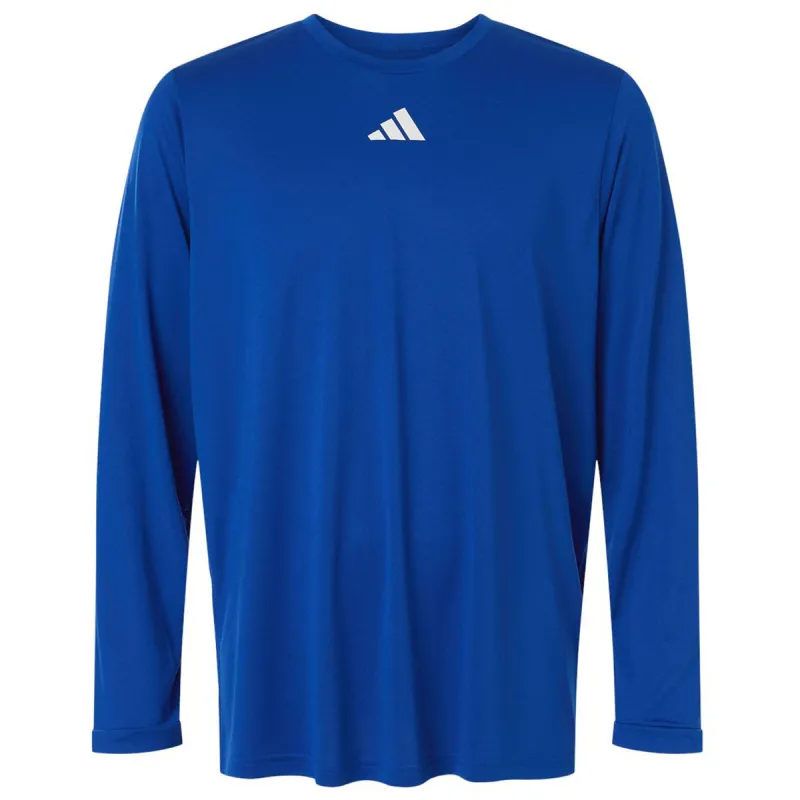 Adidas Men's Team Royal Blue/White Pregame Long Sleeve T-Shirt made by Adidas