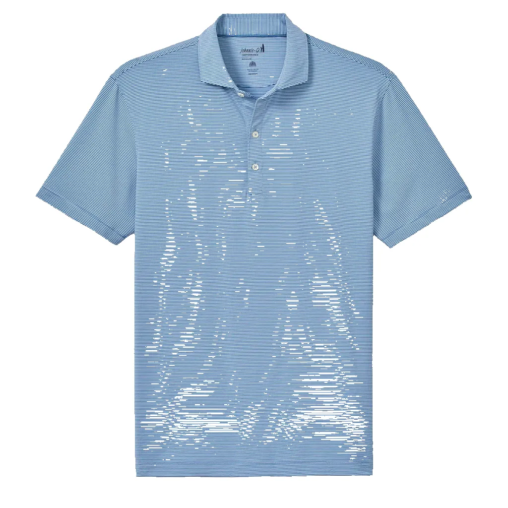 Johnnie-O Men's Kona Lake Lyndonn Striped Jersey Performance Polo sold by Merchology
