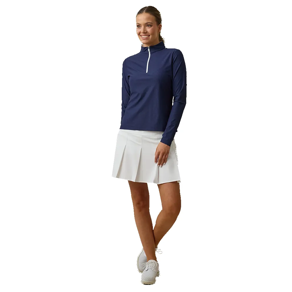 Straight Down Women's New Indigo Mylite Quarter Zip sold by Merchology product image thumbnail 4