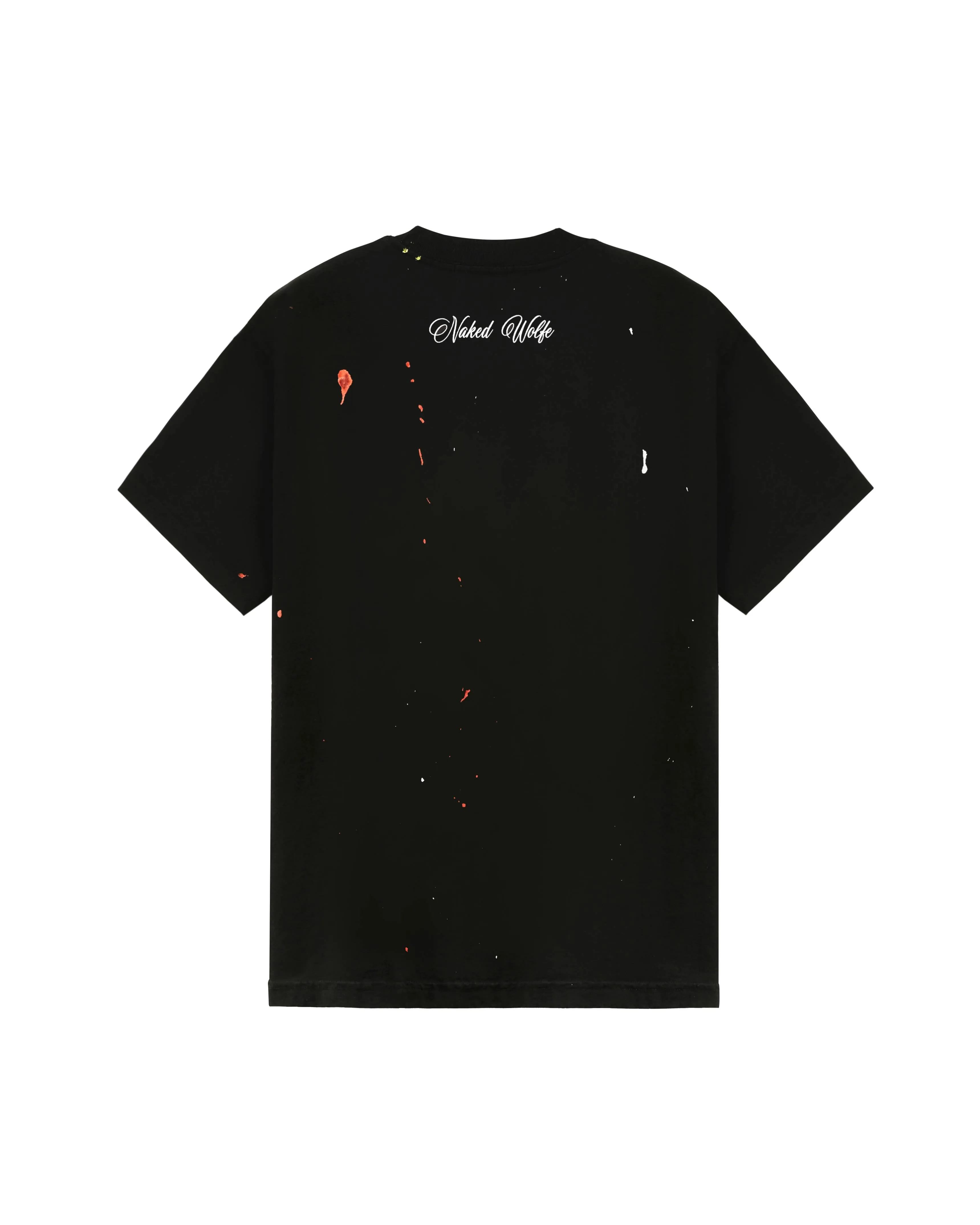 Wolfe T-Shirt Black Paint Splatter sold by naked wolfe product image thumbnail 2