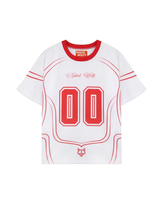 Naked Wolfe Jersey Top White sold by naked wolfe