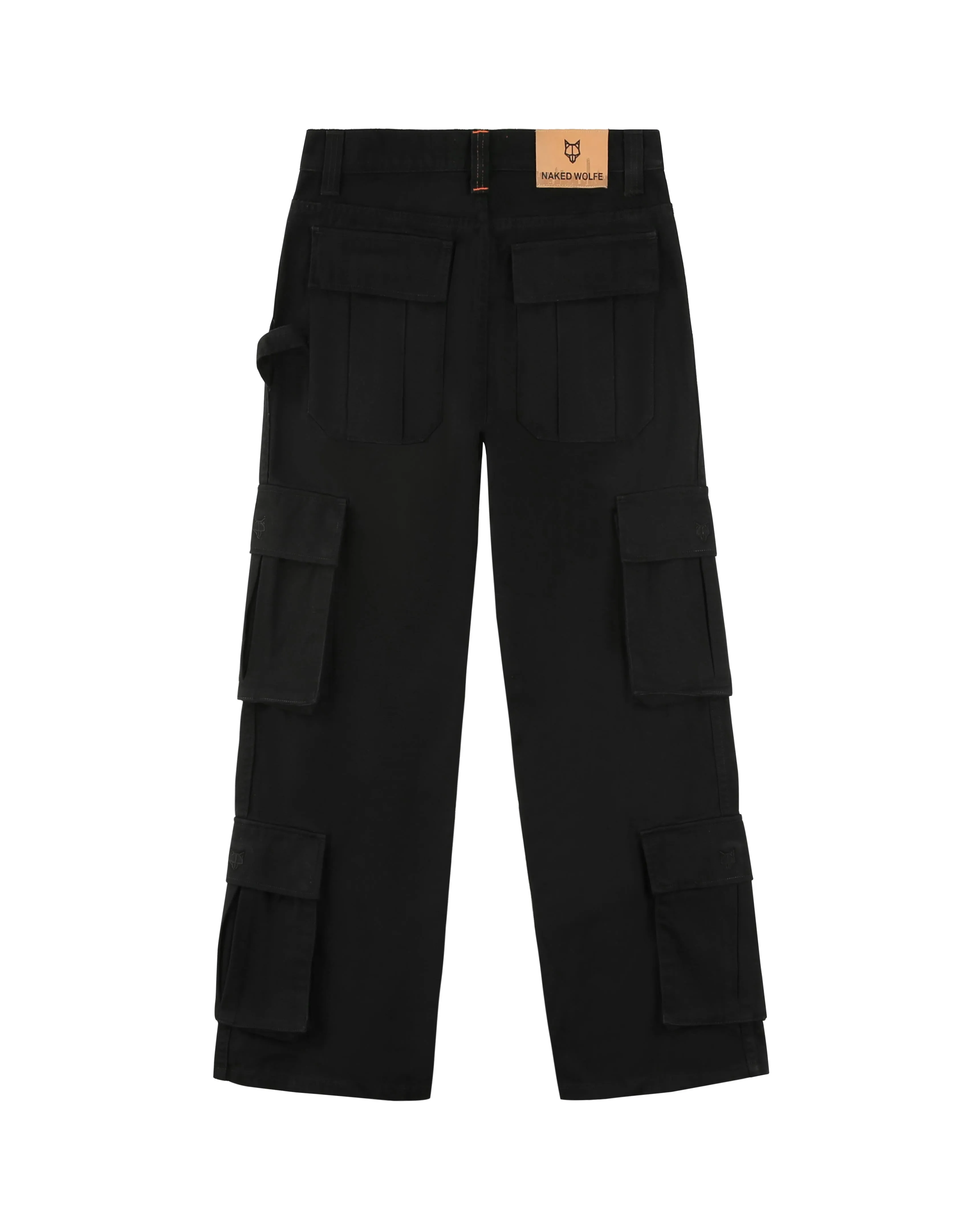 Baggy Pocket Cargo Pants Black sold by naked wolfe product image thumbnail 2