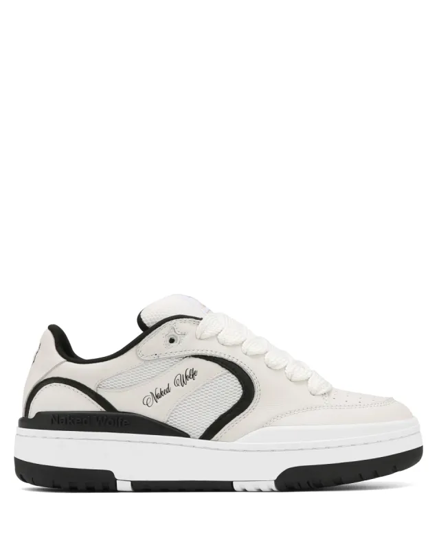 Ambition Cow Leather & Mesh White/Black sold by naked wolfe