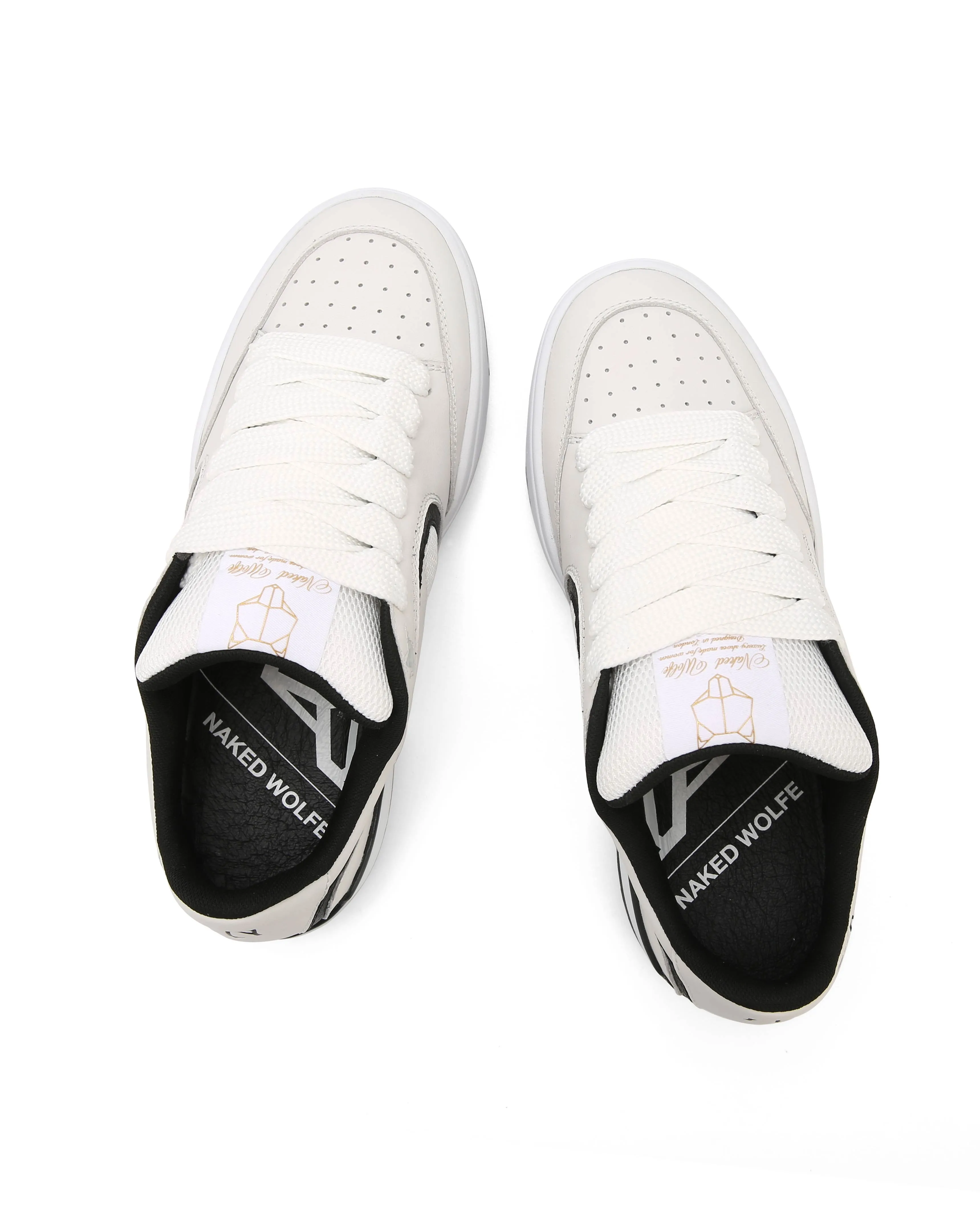 ☆人気!!☆Naked Wolfe☆AMBITION COW LEATHER Ambition Cow Leather & Mesh White/Black | Parallel