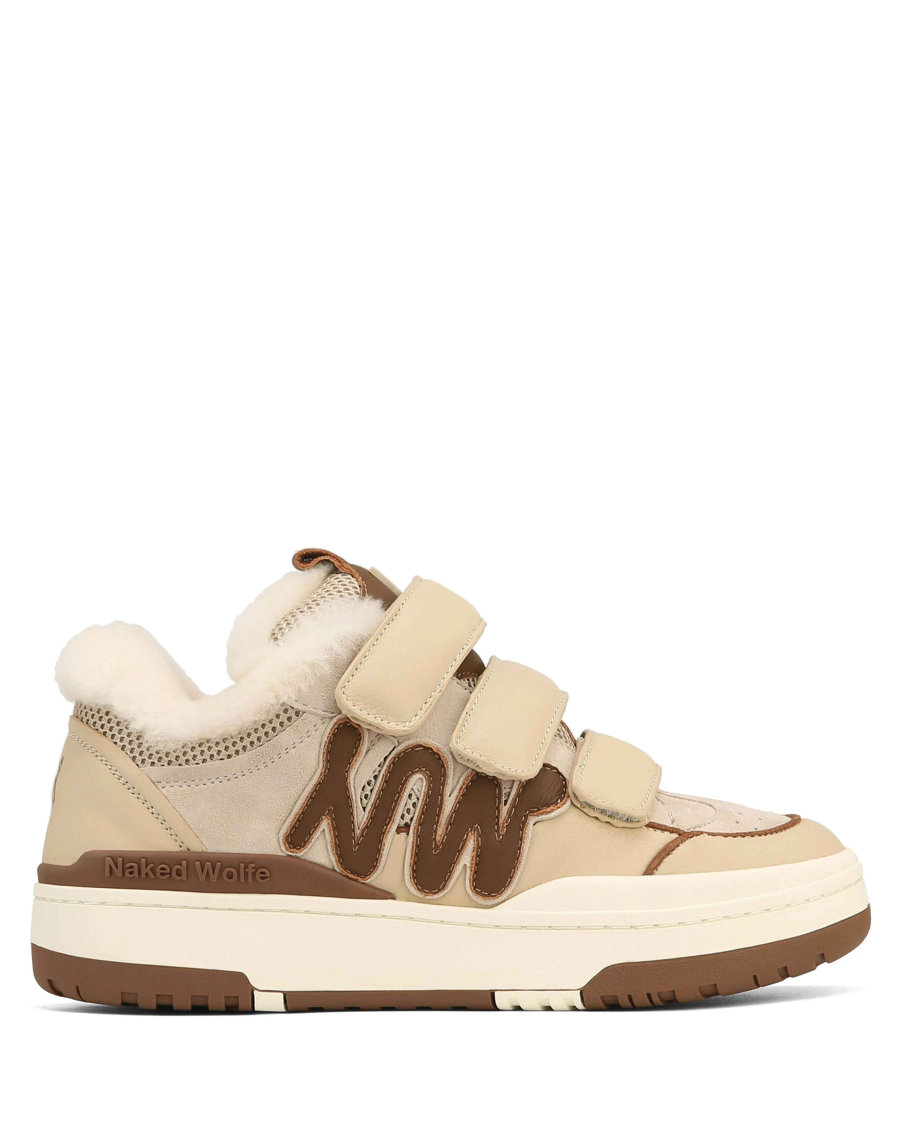 Naked Wolfe★ATLANTA アトランタ スエード レザー スニーカー Atlanta Suede/Leather/Mesh Off White/Brown | Parallel