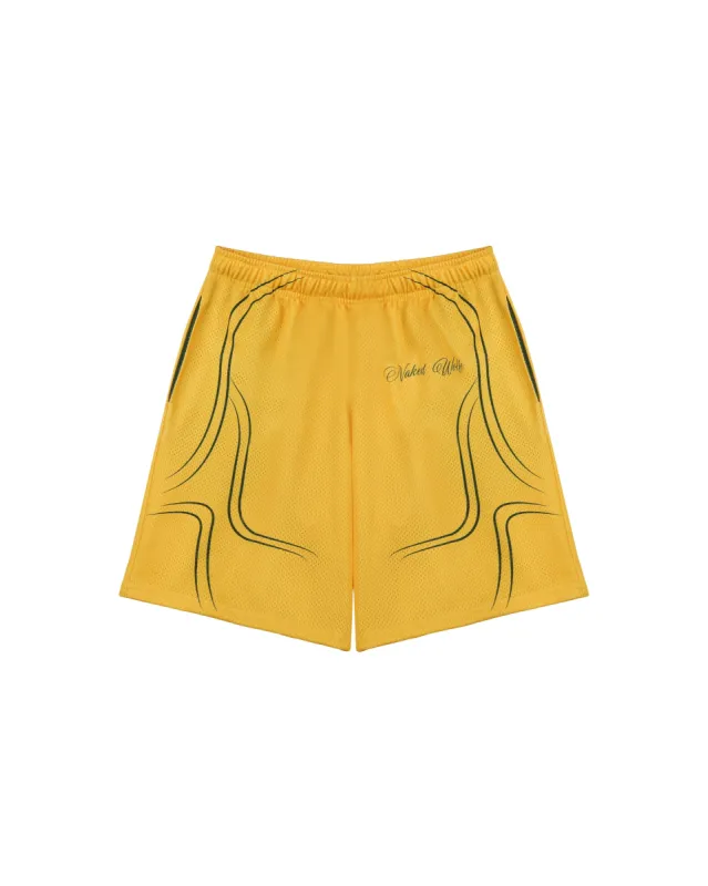 Naked Wolfe Jersey Shorts Yellow sold by naked wolfe