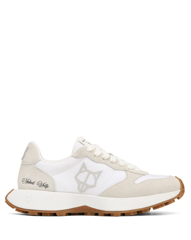 Plug Suede & Nylon White sold by naked wolfe
