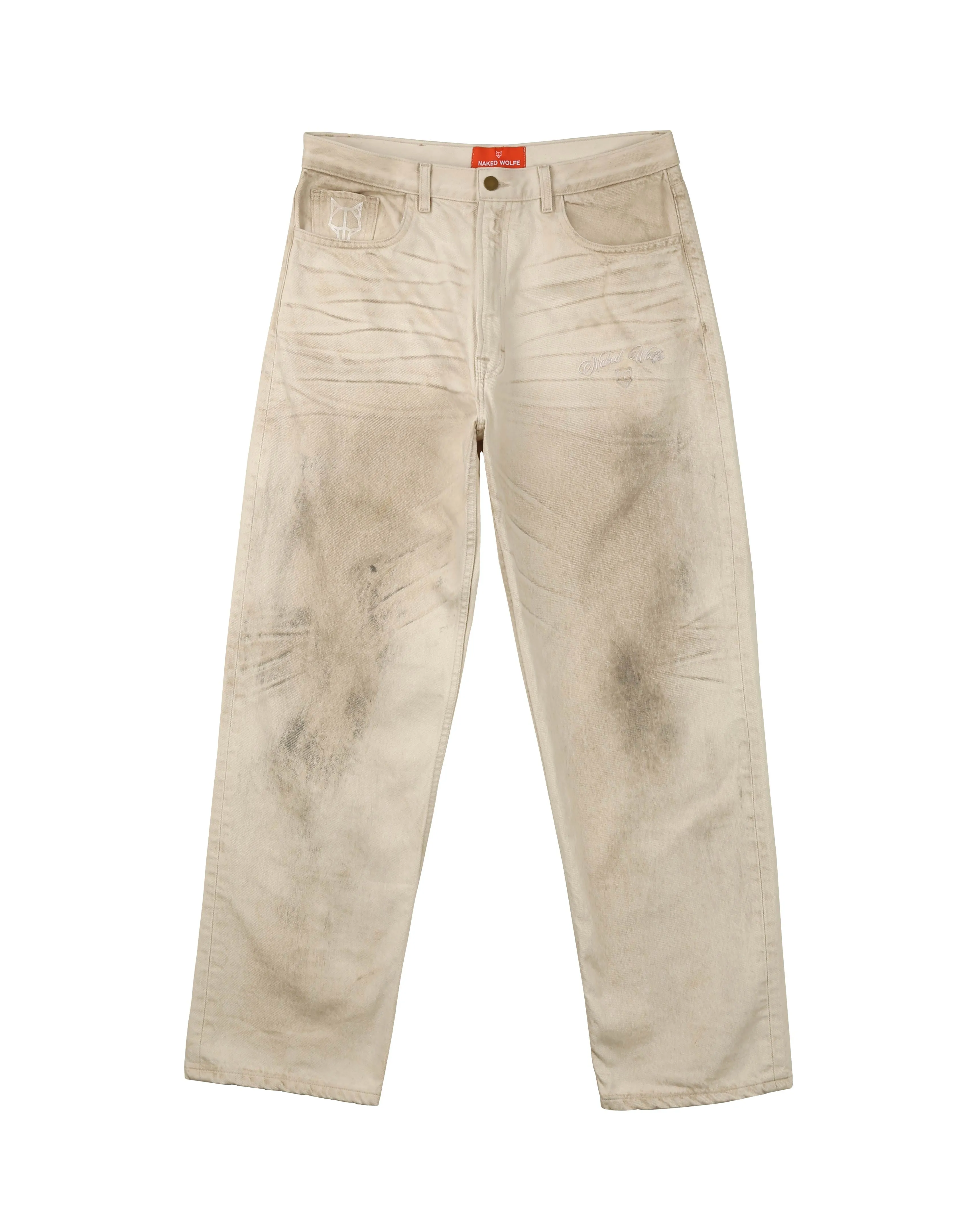 Signature Baggy Denim Vintage Natural sold by naked wolfe