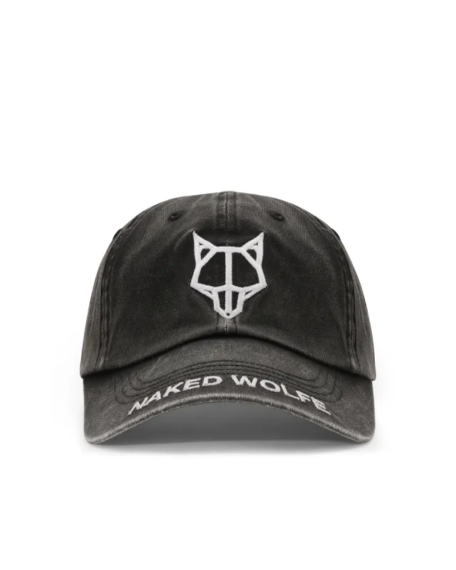 Baseball Cap Washed Black sold by naked wolfe