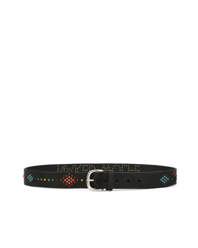 Western Belt Black Leather sold by naked wolfe