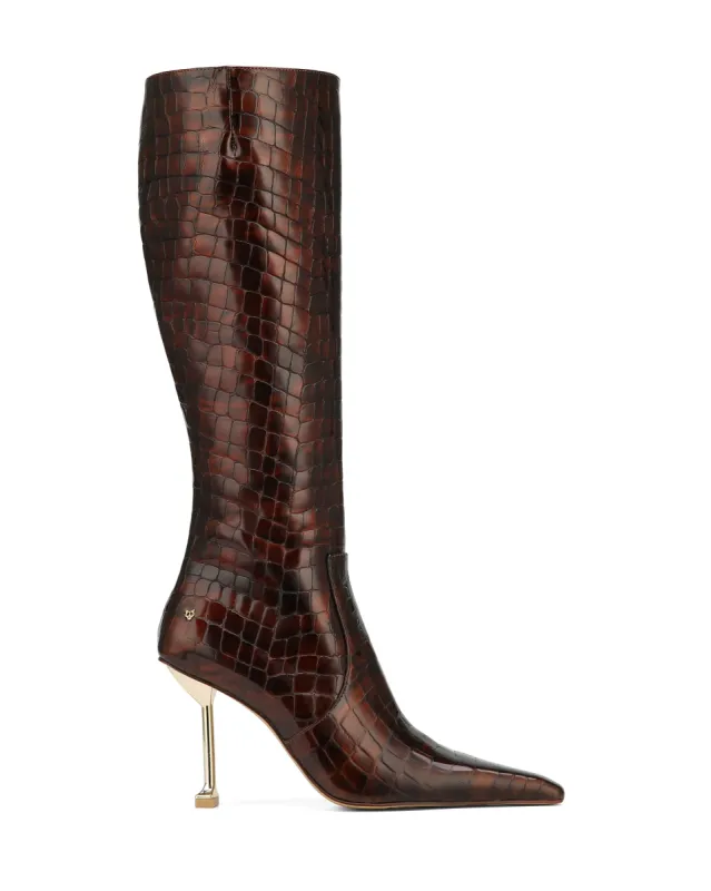 Venture Burnt Croc Patent Leather sold by naked wolfe