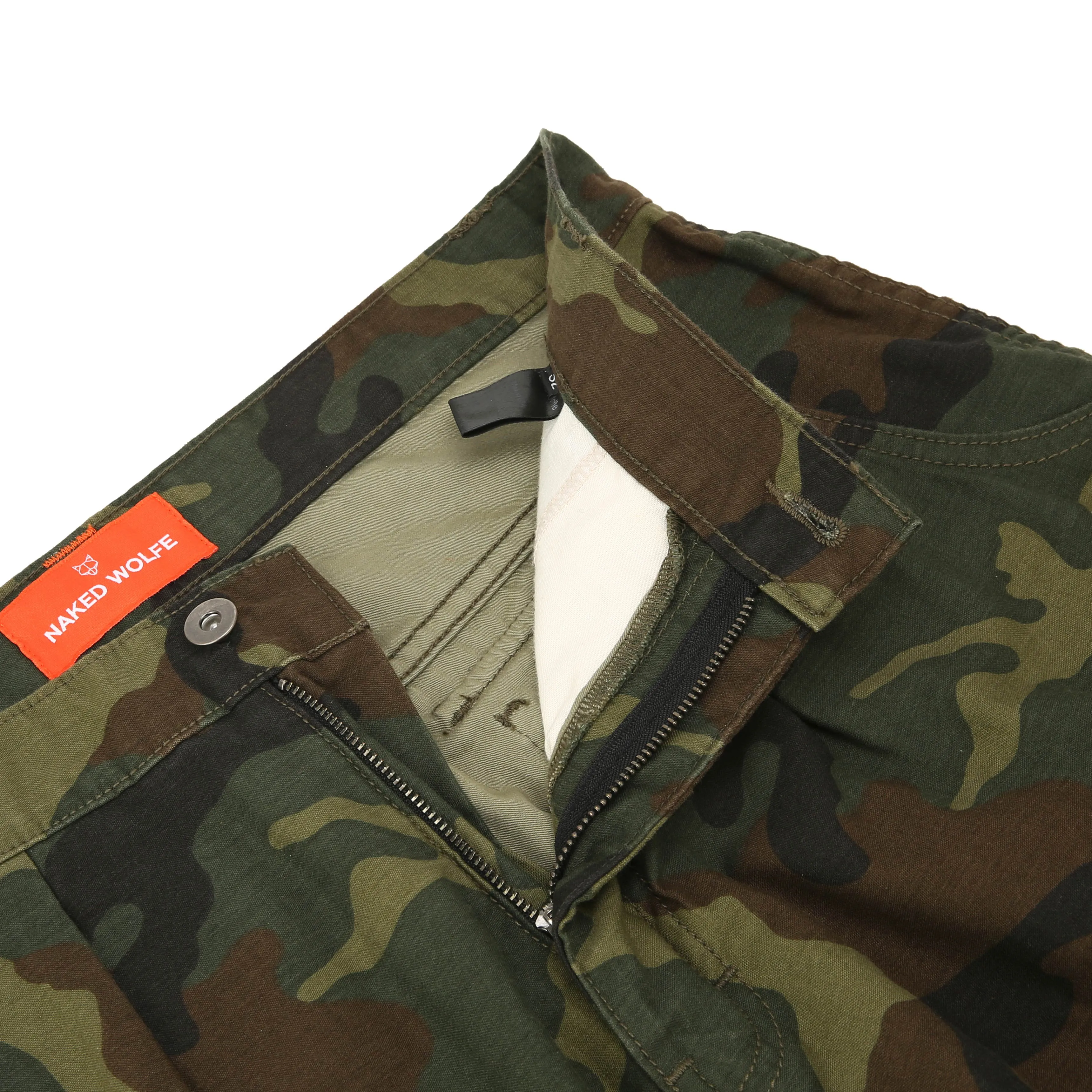 Baggy Pocket Cargo Pants Camo sold by naked wolfe product image thumbnail 5