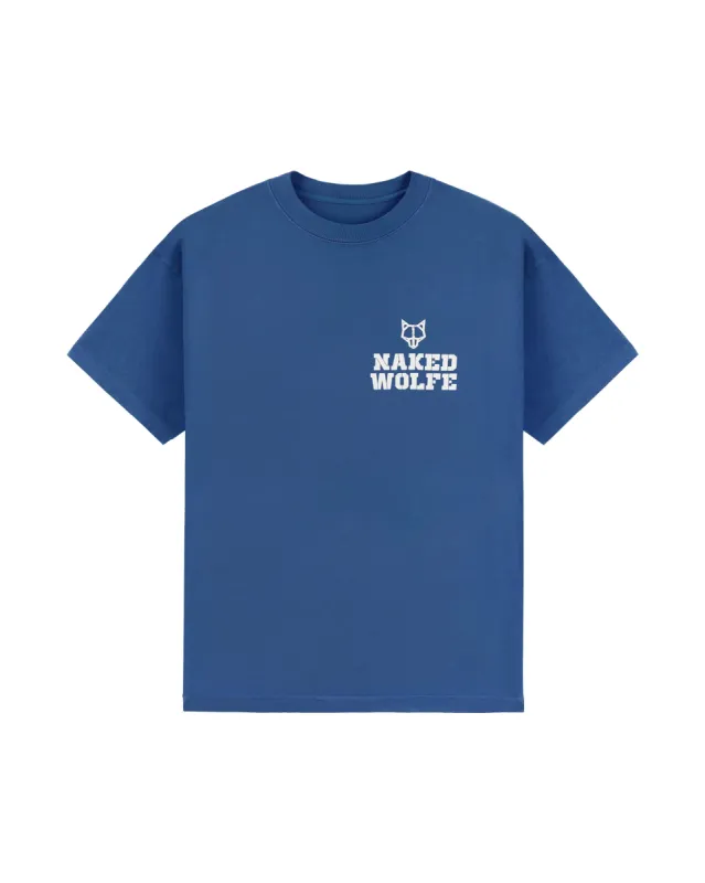 Vintage Painting T-Shirt Blue sold by naked wolfe