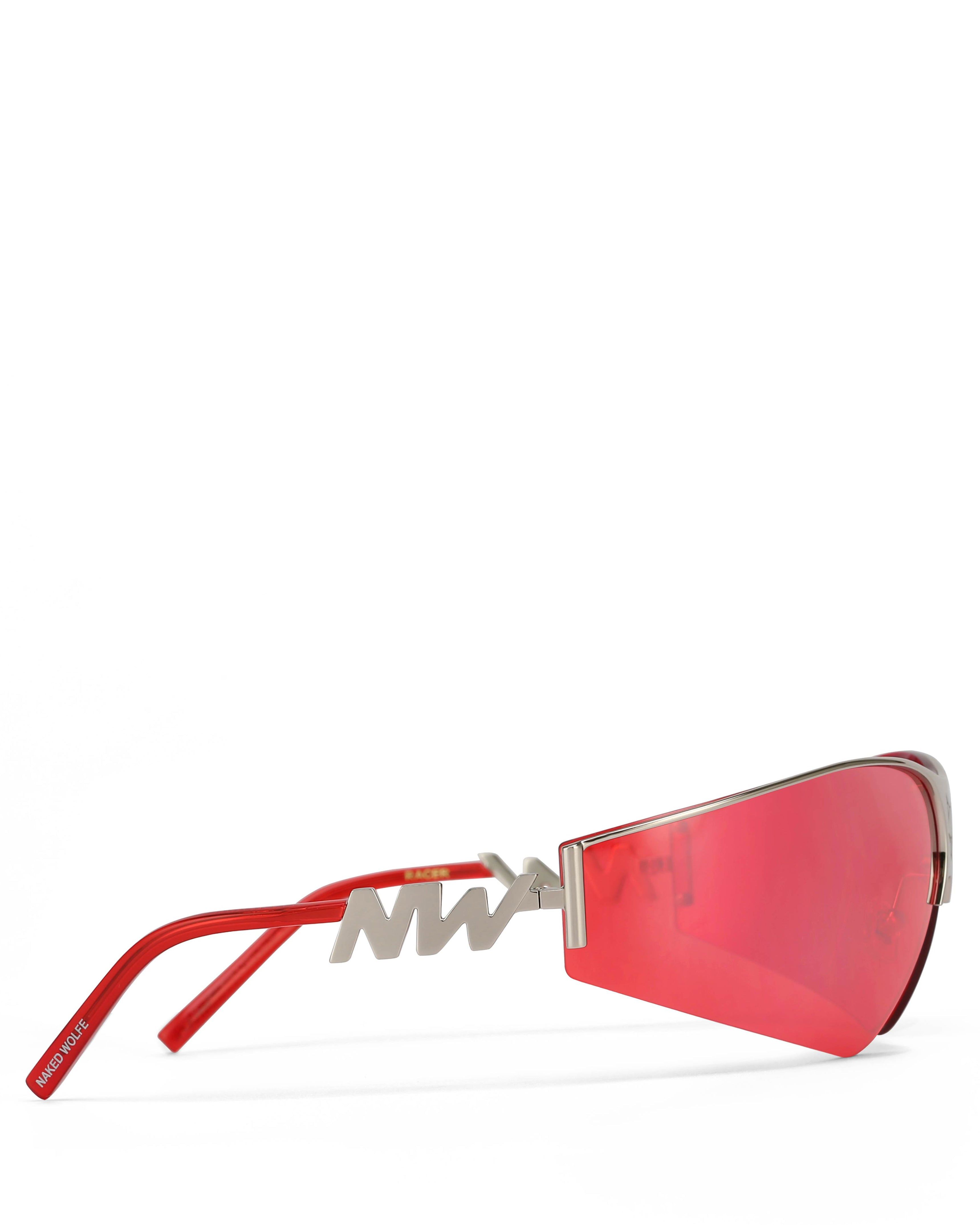 Racer Glasses Silver & Red sold by naked wolfe product image thumbnail 2