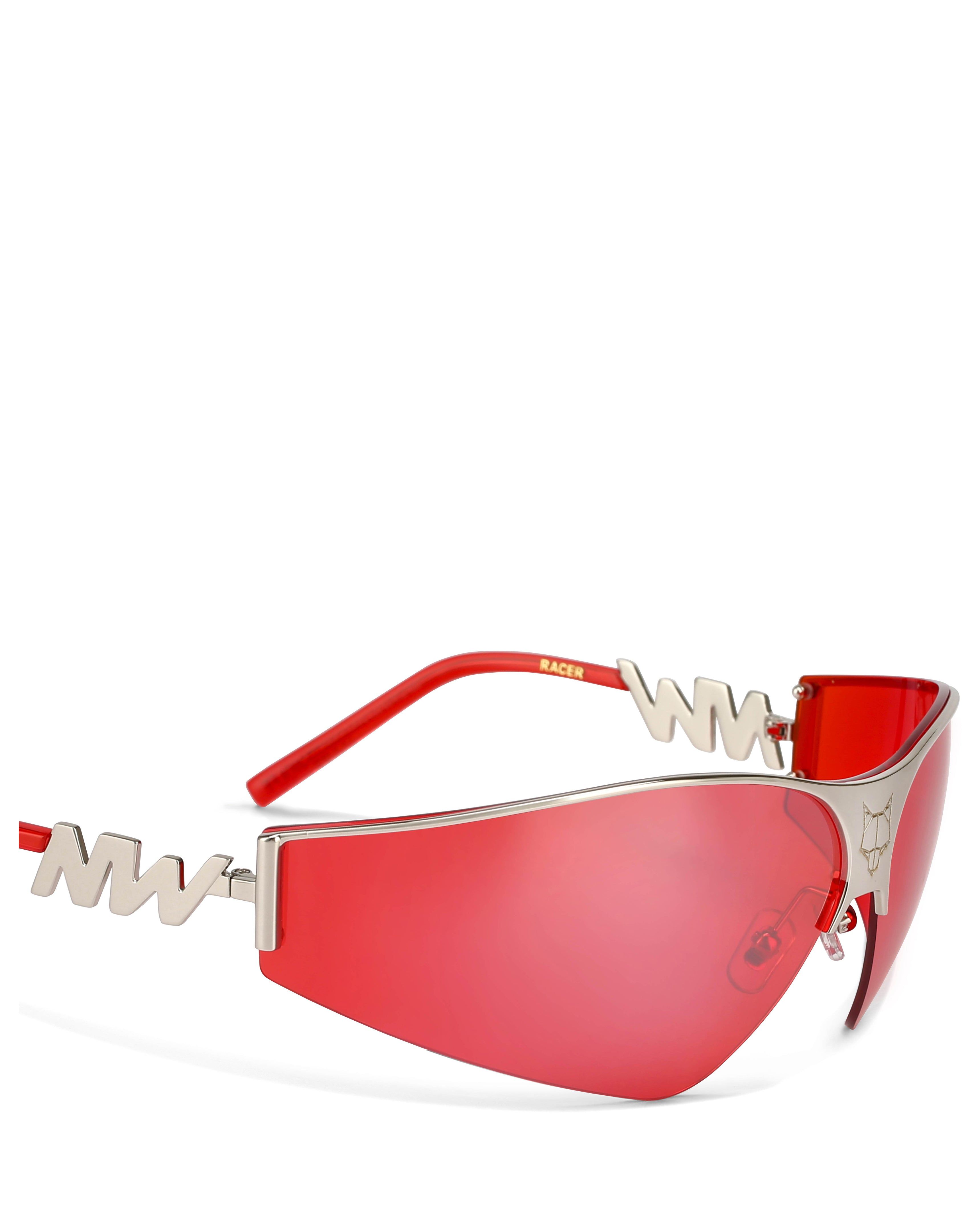 Racer Glasses Silver & Red sold by naked wolfe product image thumbnail 4
