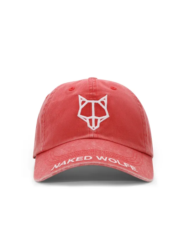Baseball Cap Washed Red sold by naked wolfe