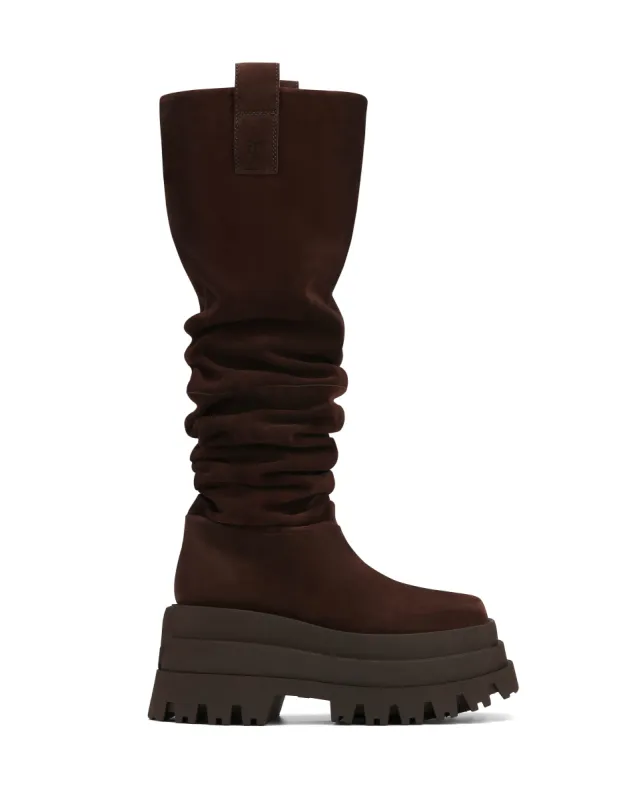 Simba Cow Suede Brown sold by naked wolfe